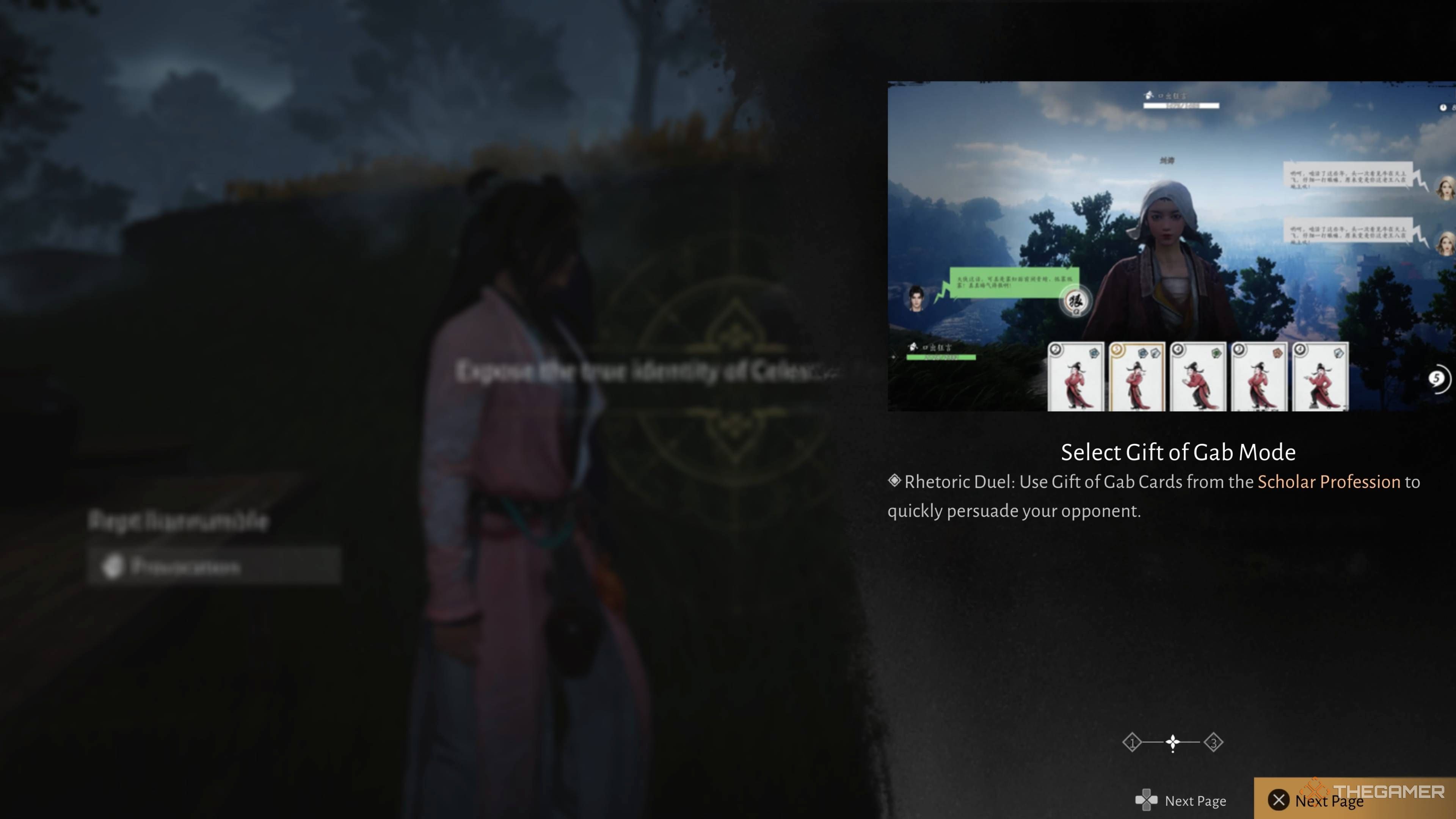 Game modes selection for Gift of Gab