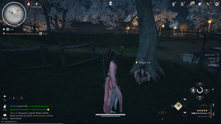 Beggar Liu NPC-Porträt (Where Winds Meet)