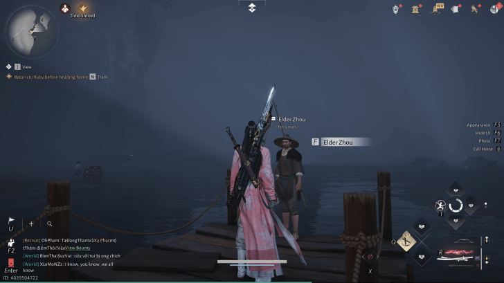 Elder Zhou NPC-Porträt (Where Winds Meet)