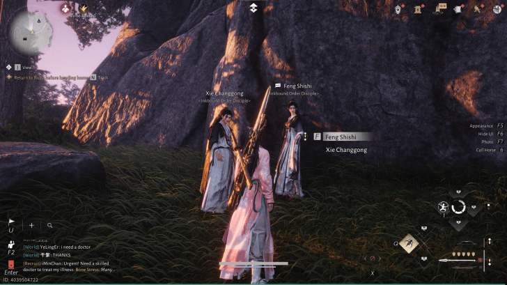 Feng Shishi NPC-Porträt (Where Winds Meet)