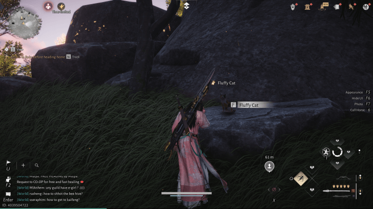 Fluffy Cat NPC-Porträt (Where Winds Meet)