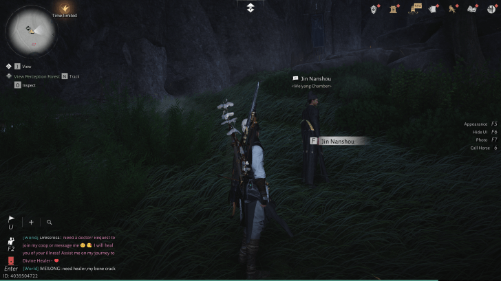 Jin Nanshou NPC-Porträt (Where Winds Meet)