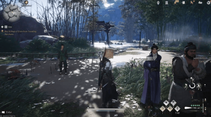 Lu Kangge NPC-Porträt (Where Winds Meet)