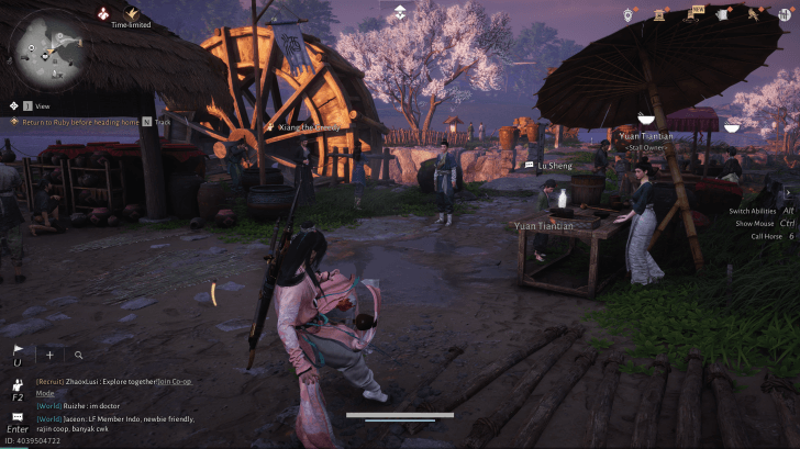 Lu Sheng NPC-Porträt (Where Winds Meet)