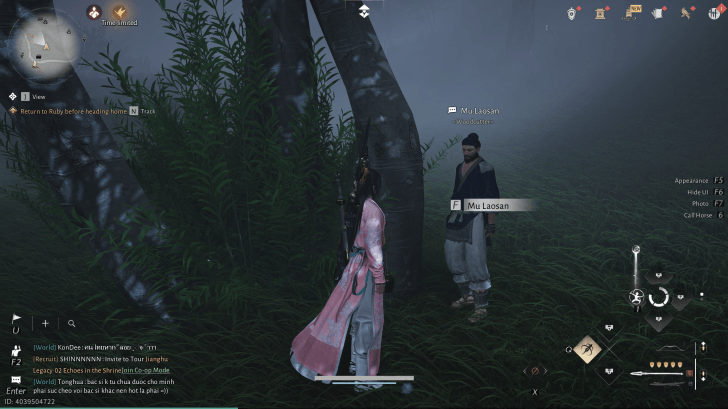 Mu Laosan NPC-Porträt (Where Winds Meet)