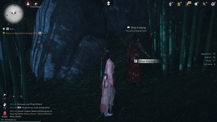 Shan Yinjiang NPC-Porträt (Where Winds Meet)