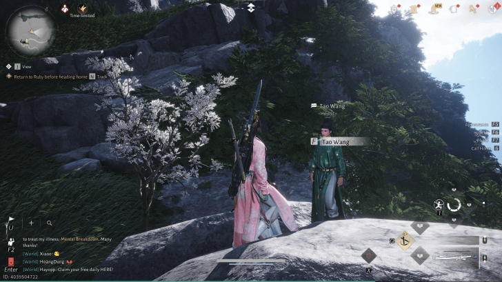 Tao Wang NPC-Porträt (Where Winds Meet)