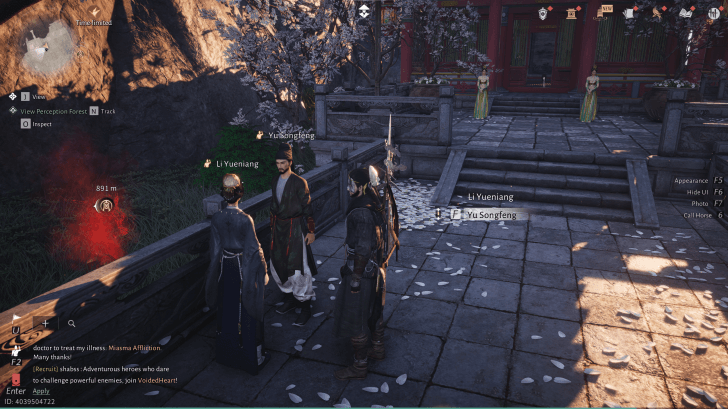 Yu Songfeng NPC-Porträt (Where Winds Meet)