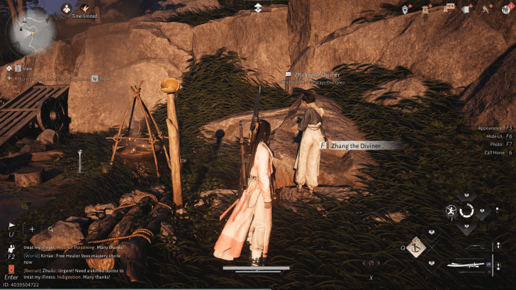 Zhang the Diviner NPC-Porträt (Where Winds Meet)