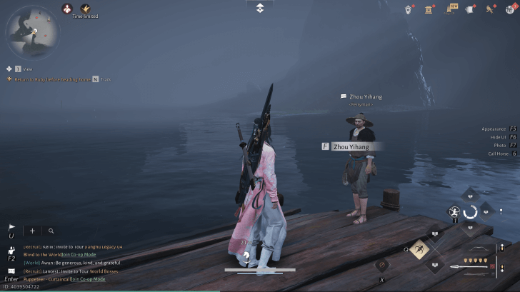 Zhou Yihang NPC-Porträt (Where Winds Meet)